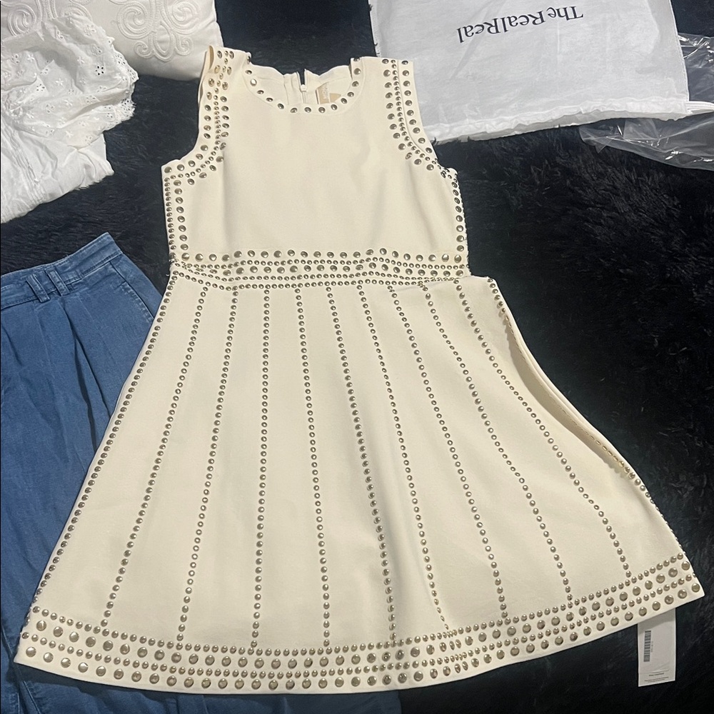 Micheal Kors dress size large Elegant Cream Studded Kids Dress